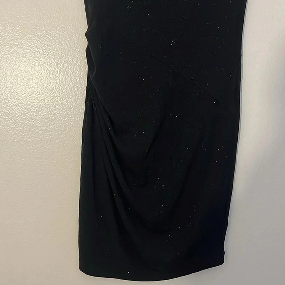 Alice + Olivia | Sparkle Black Bodycon dress Women size 6 wedding guest cocktail - Picture 5 of 10